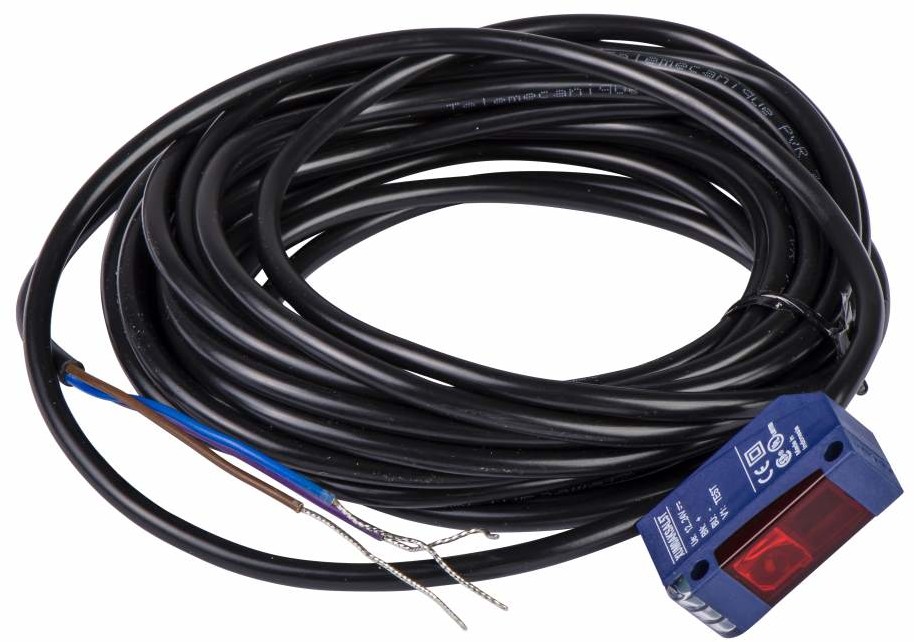 SCHNEIDER Czujnik-fotoelektryczny-z-wyjściem-PNP-1NO-1NC-12-24V-DC-kabel-2m XUYR989SP