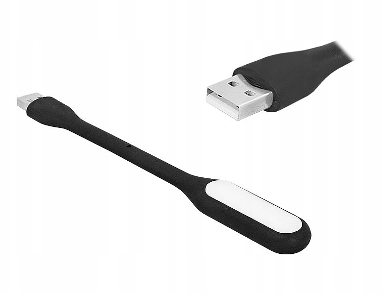 Lampka komputerowa Usb gumowa Czarna