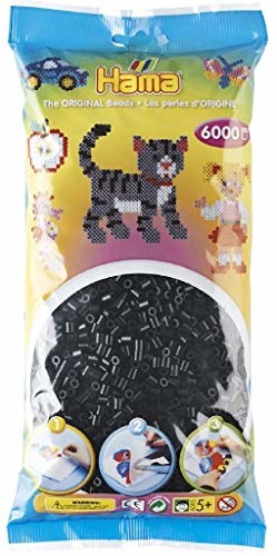 Hama 205-18 zestaw 6000 koralików czarny 0644047