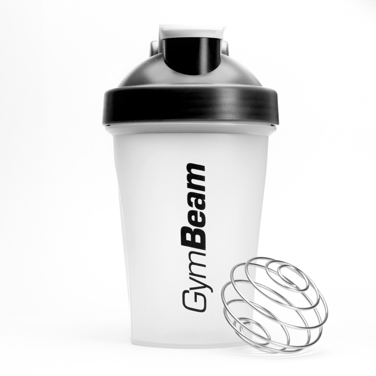 GymBeam GymBeam Szejker Blend Bottle przezroczysto-czarny 400 ml