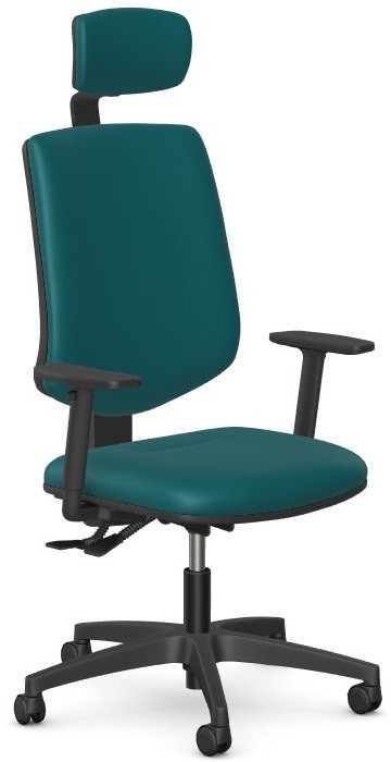 Intarseating Krzesło biurowe BERMEN tapicerowane, z zagłówkiem KA-BREMEN-T-272-01