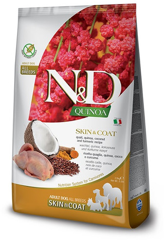 Farmina N&D Quinoa Dog Skin&Coat Adult Mini quail coconut 2.5 kg