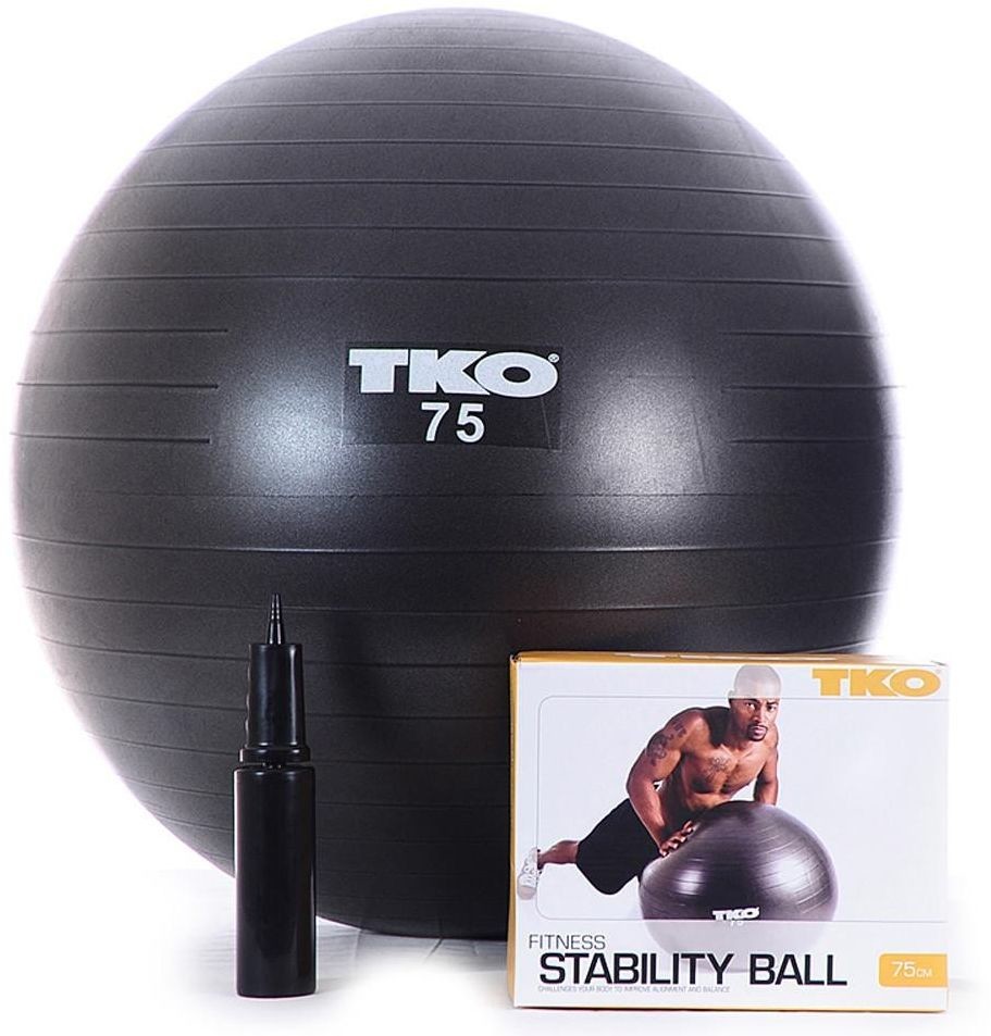 Tko Piłka Fitness 75 cm Fitness Ball 122FBP Czarna