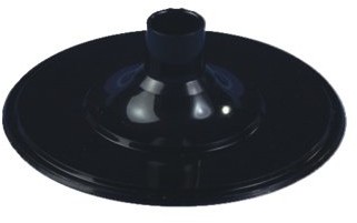 Papstar 12181 50 podstawa pod kieliszki na nóżce,  6.55 cm, 2,05 cm, czarna 12181