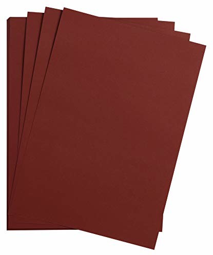 Clairefontaine 975376C opakowanie z 25 kartonami do majsterkowania Maya, 185 g, DIN A3, 29,7 x 42 cm, 1 opakowanie, bordowy 975376C