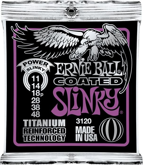 Ernie Ball Titanium RPS Coated Slinky Electric Guitar Strings 3120