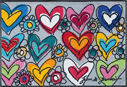 Wash&Dry Wycieraczka wash + dry 078722 with Love, All Things Are possible, akryl, 50 x 75 x 0,7 cm, kolorowy 078722