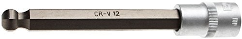 BGS wkładka bit, 12 MM, 6-kątna we wnętrzach z głowicą kulową, 12,5 (1/2), 4258  12