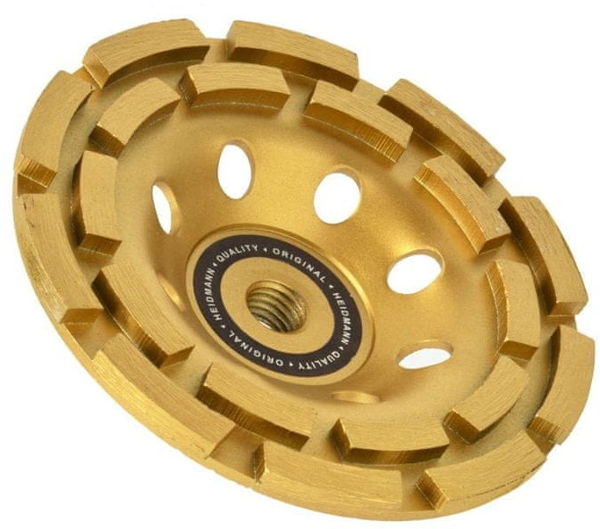 GEKO Tarcza diam.segm.duble do szlifowania betonu 125mm M14 Heidmann(50)