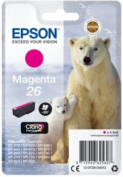 Epson c13t26134022 Magenta oryginalne wkłady atramentowe Pack of 1 2666472