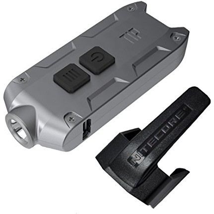 Nitecore TIP - breloki do kluczy z latarką 360 lumenów, aluminiowy korpus Nitecore Tip Gray