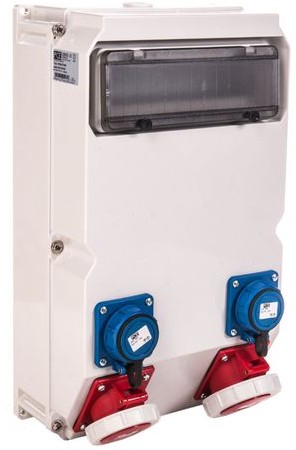 PCE Polska sp. z o.o. Rozdzielnica stacjonarna KOSZALIN 32A/5P 16A/5P 2GS IP67 9026274W