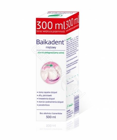 Herbapol WROCŁAW Baikadent płyn do pielęgnacji jamy ustnej miętowy 300 ml