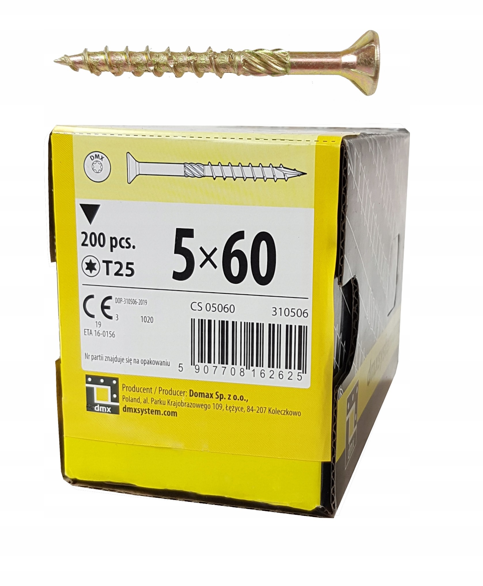 Wkręty Do Drewna Ciesielskie 5x60 Stożkowe 200szt