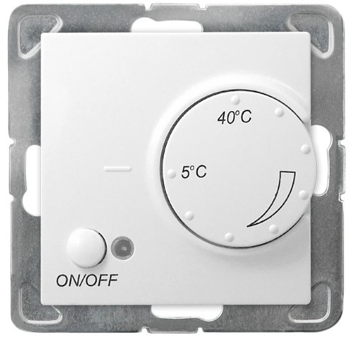 Ospel Regulator temperatury z czujnikiem podpodłogowym Biały - RTP-1Y/m/00 Impresja