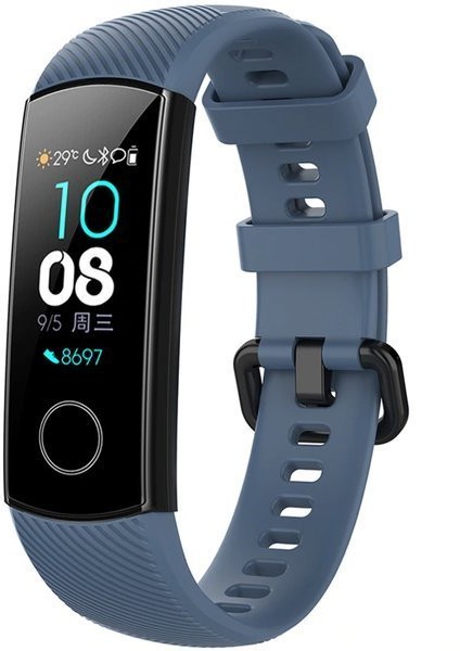 Alogy Pasek gumowy soft Alogy do Honor Band 4/5 Grafitowy 8507X23