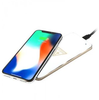 Guess Guess Wireless Charging Base Uniwersalna bezprzewodowa ładowarka indukcyjna 5 W 1 A biały) GUWCP850TLWH