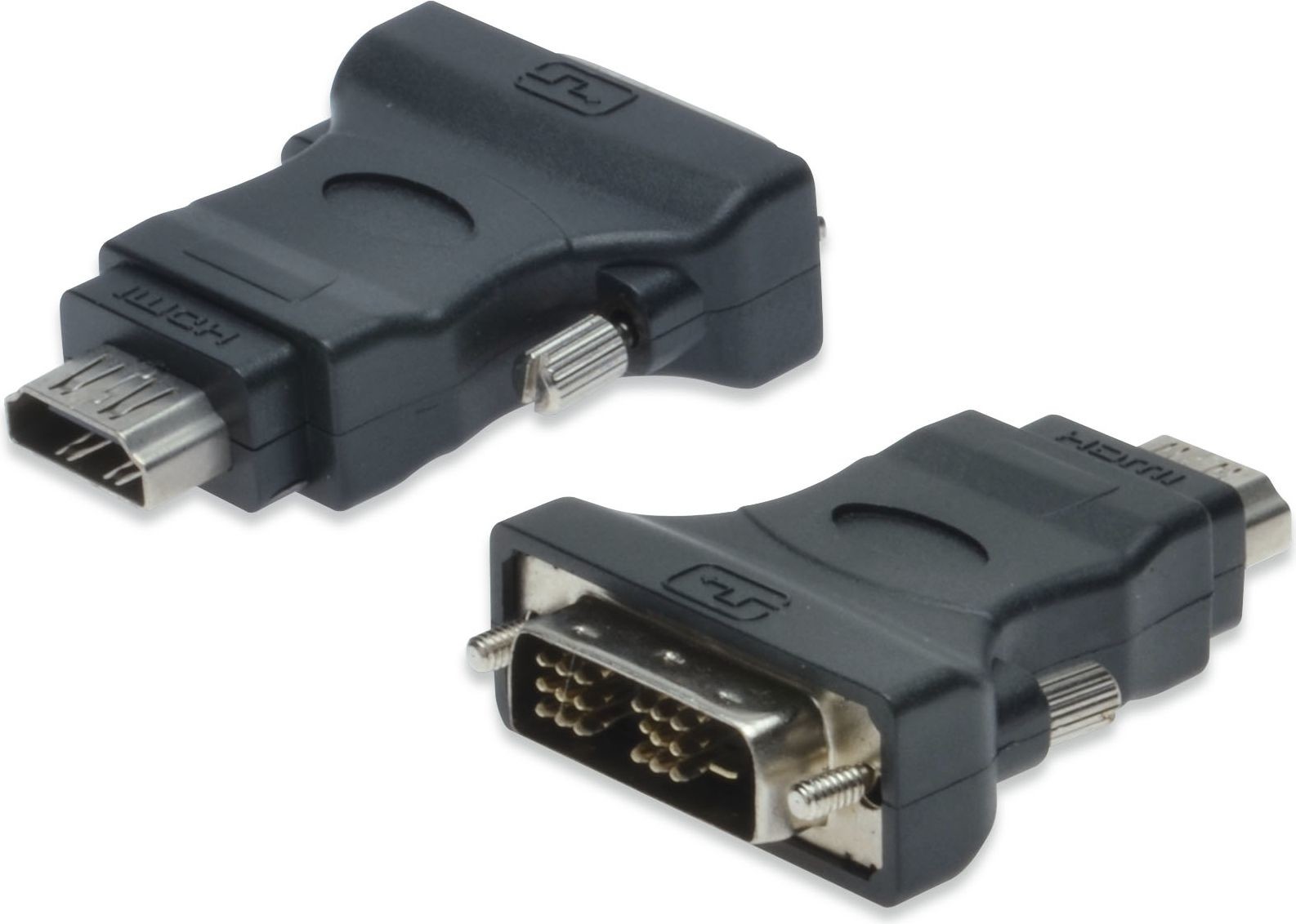 Assmann Adapter AV DVI-D SingleLink 18+1 - HDMI A M/M czarny AK-320500-000-S