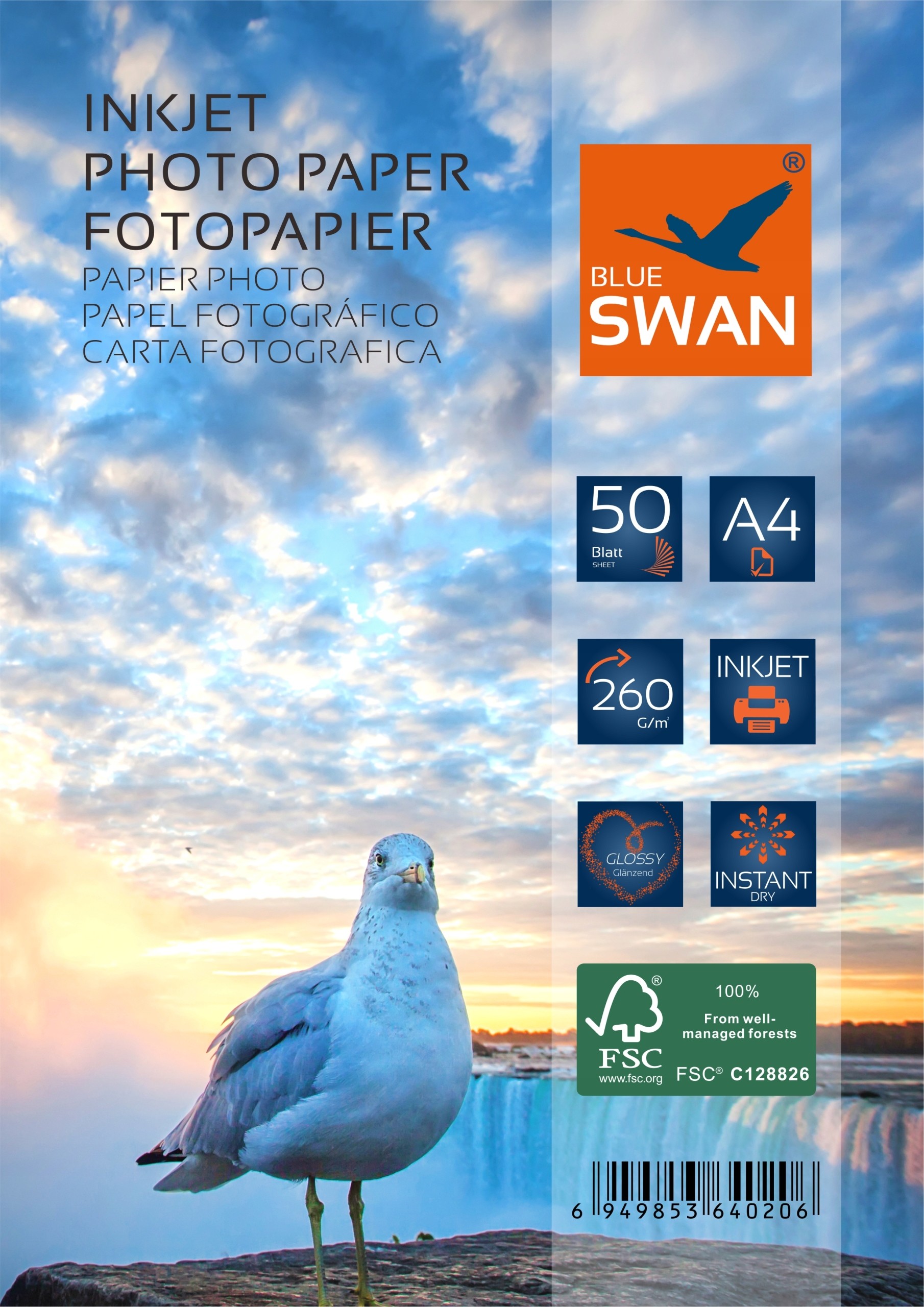 Papier Fotograficzny Błyszczący A4 260g 50 szt
