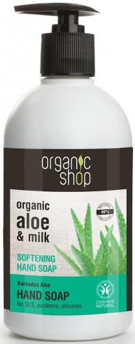 ORGANIC SHOP (kosmetyki) Mydło w płynie do rąk zmiękczające barbadoski aloes - Organic Shop - 500ml BP-4744183011632