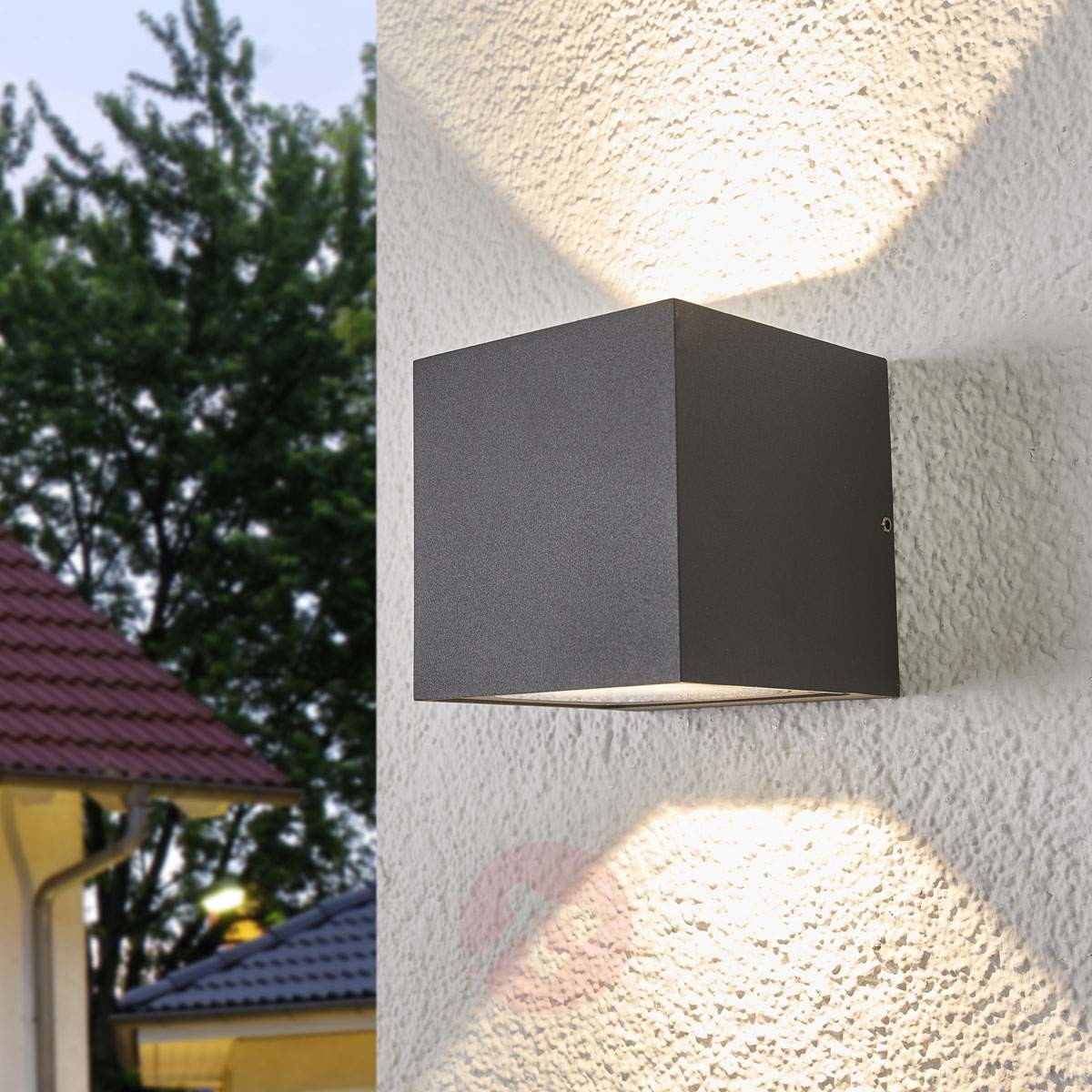 LAMPENWELT.COM Kinkiet LED Merjem, rozsył światła w górę i w dół