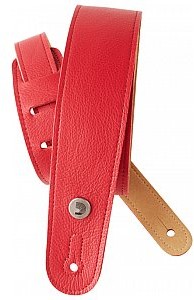D'Addario Pasek skórzany D'Addario Slim Garment gitarowy, czerwony 20GL02