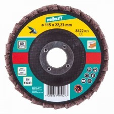 Wolfcraft Tarcza lamelkowa 115 mm z włókniną szlifowanie zgrubne 8422099 WF8422099