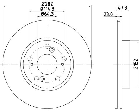 HELLA PAGID Tarcza hamulcowa PAGID 8DD355110-631