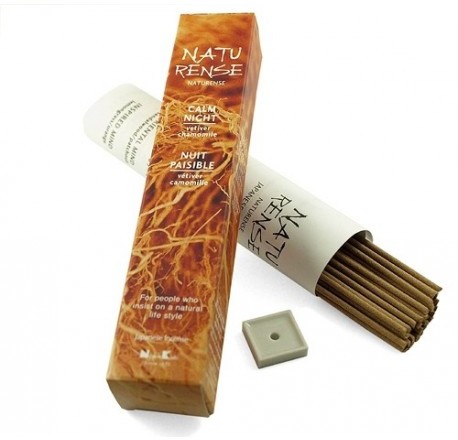 Nippon Kodo Japońskie kadzidełka NATURENSE Calm Night - rumianek, wetiwer