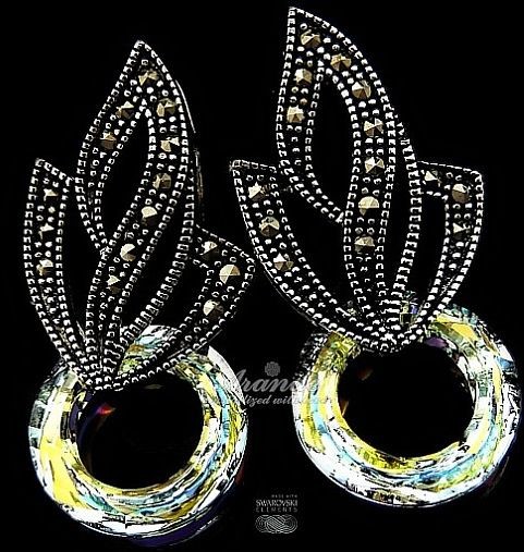 Swarovski Arande kolczyki AURORA ADMIRE SREBRO 3490024386