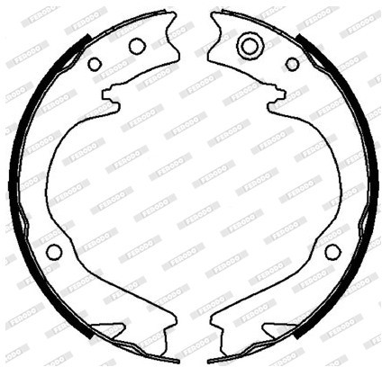 FERODO (FEDERAL-MOGUL) Zesatw szczęk hamulcowych, hamulec postojowy (FEDERAL-MOGUL) FSB4063