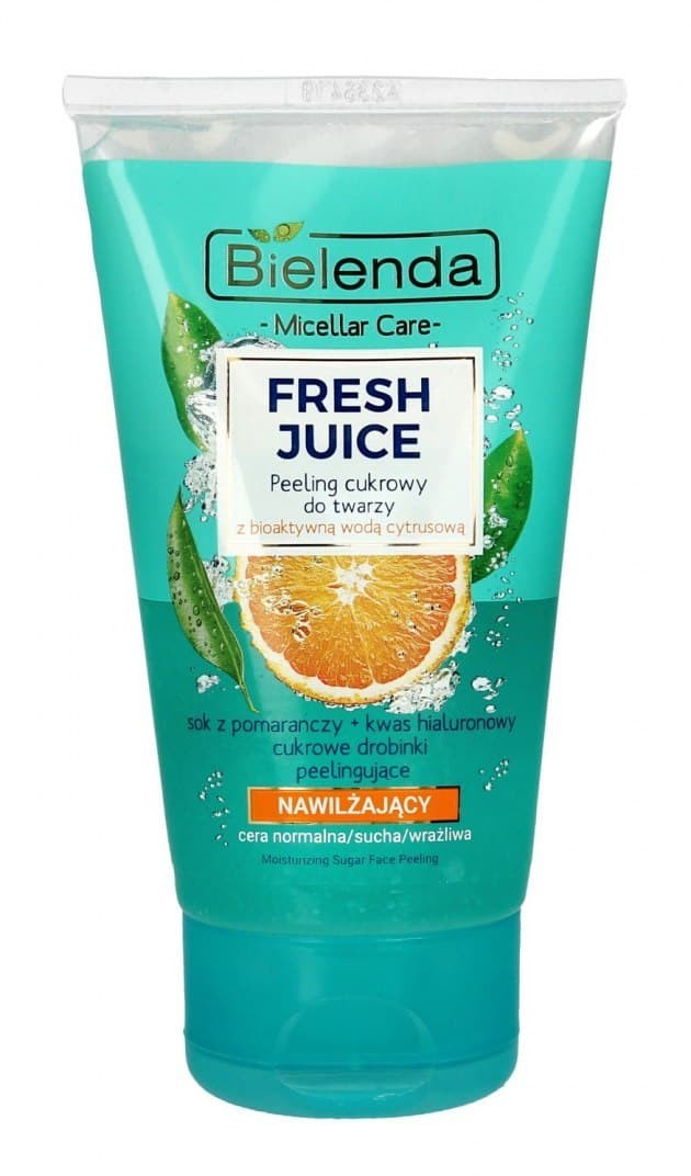 Bielenda Bielenda Fresh Juice Peeling cukrowy nawilżający z wodą cytrusową Pomarańcza 150g