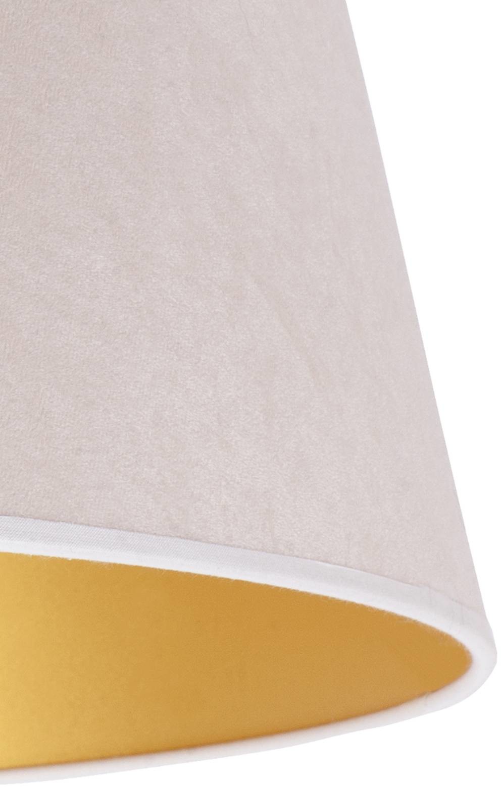 Euluna Klosz Cone wysokość 25,5 cm, ecru/złoty