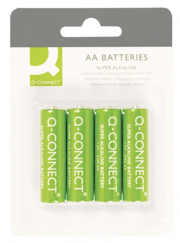 Фото - Акумулятор / батарейка Q-Connect Baterie alkaliczne  AA LR06 1,5V 4 sztuki KF00489 
