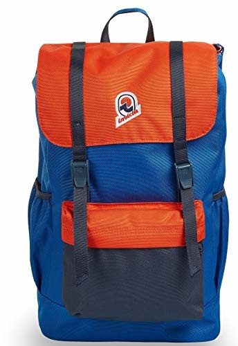 Invicta Invicta CHAT Colorblock-plecak, pomarańczowo-niebieski, do laptopa 15,6 cala, do pracy w studiu i pracy 206002113-BL5