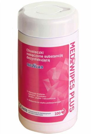 Medilab Mediwipes PLUS chusteczki w tubie 100 szt 10-0196