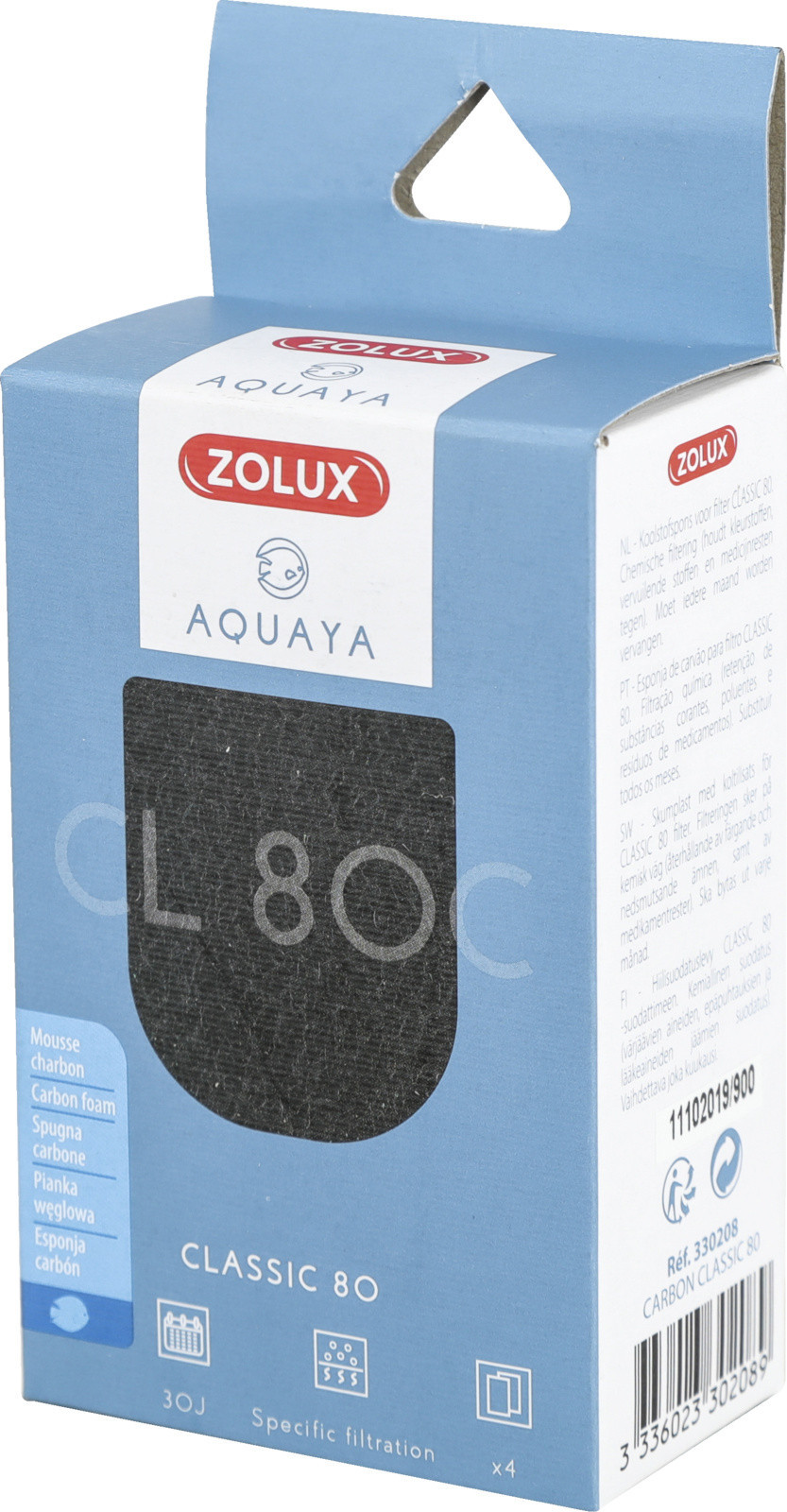 Zolux AQUAYA Wkład Carbon Classic 80 330208