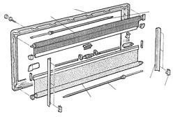 Brunner akcesoria kempingowe roleta zaciemniająca S3 + S4 artykułu aluminium/biały 650 X 300, 209/541 209/541