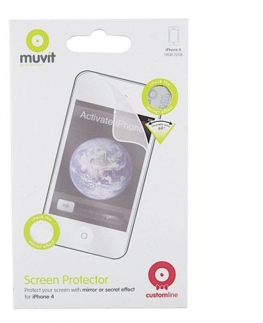 Muvit 15573 folia ochronna do Apple iPhone 4G Mirror (2 sztuki) 3700615001733