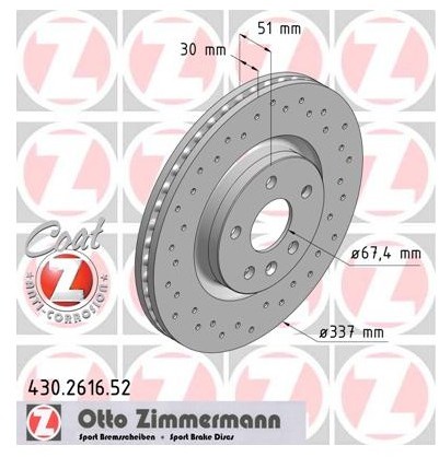 Zimmermann Tarcza hamulcowa 430.2616.52