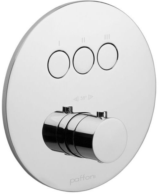 Paffoni Light Bateria prysznicowa termostatyczna podtynkowa chrom CPT019CR