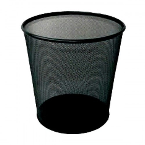 TIERRA Kosz na śmieci okrągły mały 26,5cm siatka TRES czarny /SKOM265/CZ/ NET015-2