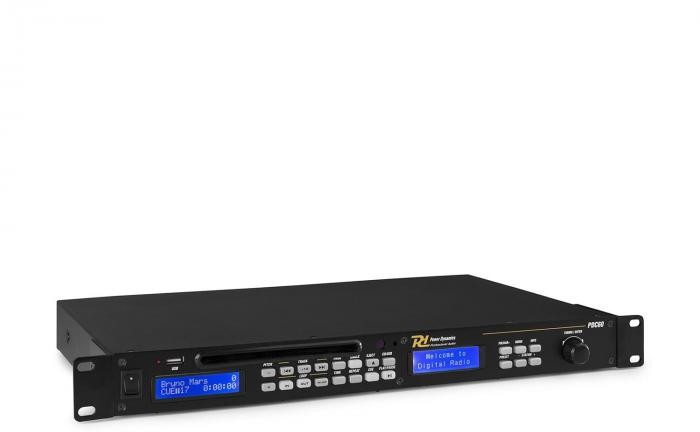 Power Dynamics PDC-60, odtwarzacz USB/CD, DAB+/UKF, MP3, pilot zdalnego sterowania, kolor czarny Sky-172.701