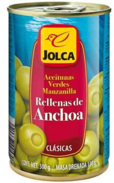 Jolca Oliwki zielone z anchois (puszka)