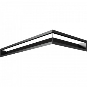 Kratki.pl LUFT SF narożny lewy czarny 80x40x9 LUFT/NL/9/8040/45S/C/SF
