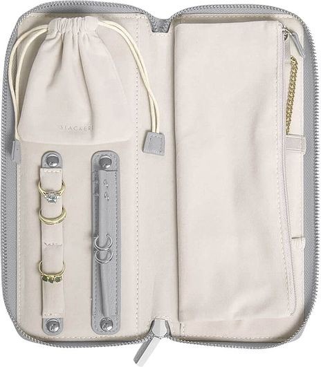 Stackers Pudełko podróżne na biżuterię z miejscem na pierścionki Stackers kamienna szarość 74626