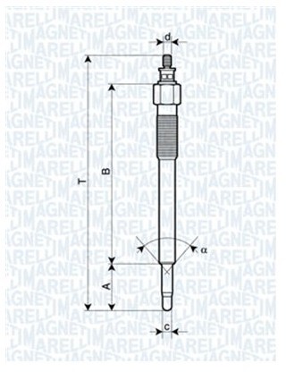 MAGNETI MARELLI Świeca żarowa 062900075304