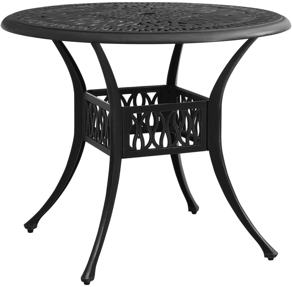 VidaXL Lumarko Stolik ogrodowy, czarny, 90x90x74 cm, odlewane aluminium! 315586 VidaXL