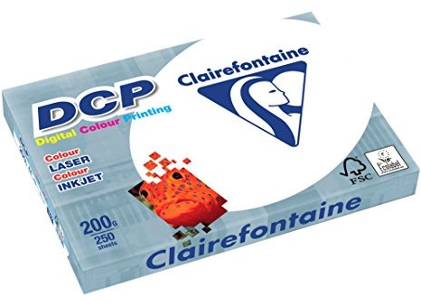 Clairefontaine 1807C papier do kopiarki, A4, 250 arkuszy, 200 g/m2, kolor biały