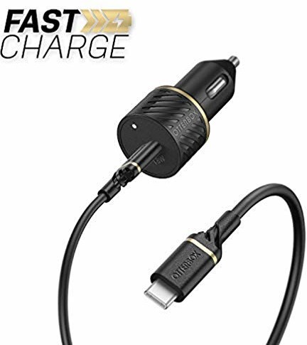 OtterBox OtterBox Szybka ładowarka samochodowa USB C 18 W PD + kabel USB C do USB C 1 m - czarny 78-52543